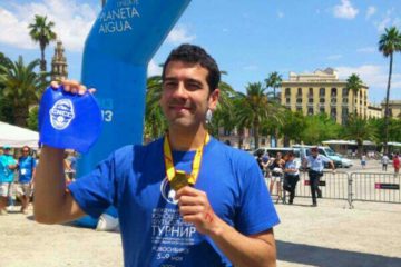 Oro de javi Ramos en aguas abiertas